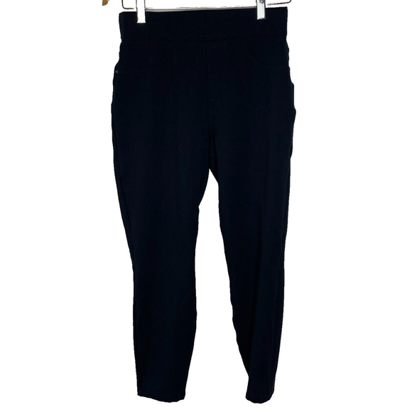 Women's Petite Medium Spanx Black Four Pocket Perfect Pants - Picture 2 of 7